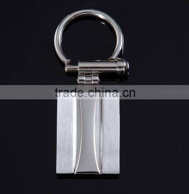 noble men jewelry Customized 316L stainless steel dull polish metal key chain