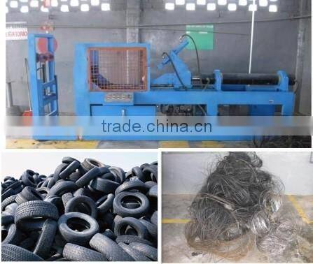 Used tire recycling machine for making rubber powder / tire debeader machine
