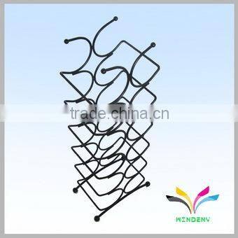 Kitchen accessory modern design metal wire red wine rack