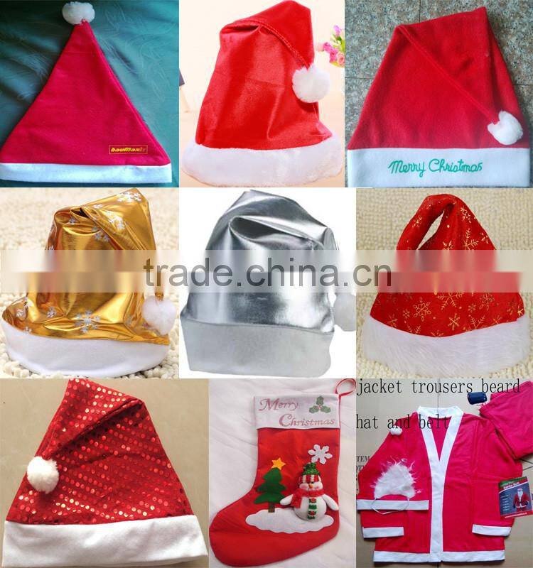Bule Fleece santa hats