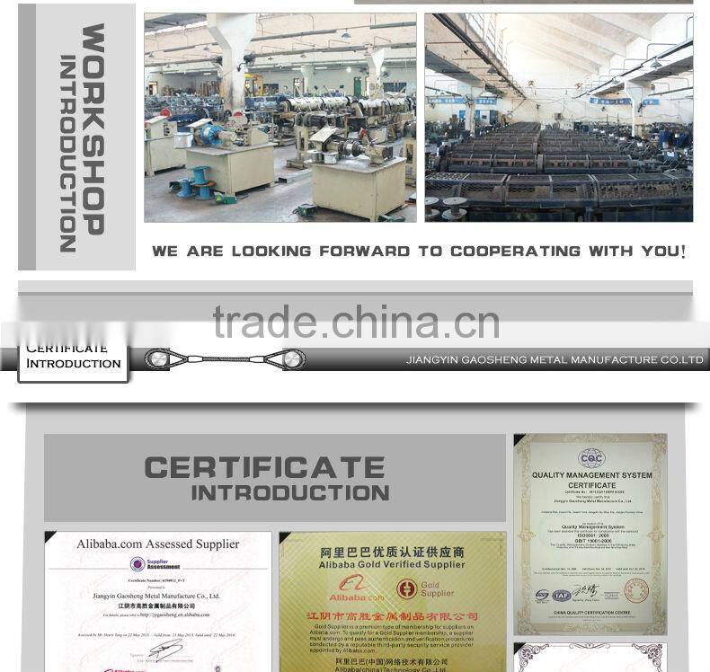 Precast concrete lifting loop wire rope slings