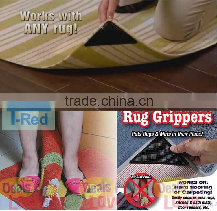shenzhen furniture sticky material non slip rug corner grippers grip carpet corner