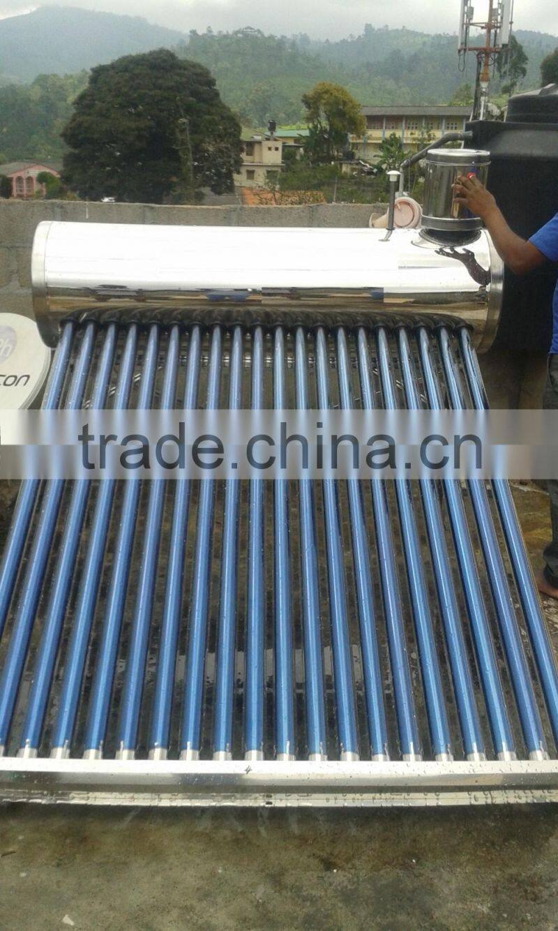 2016 High quality vacuum tube type calentador de agua solar de mexico(Manufacturer)