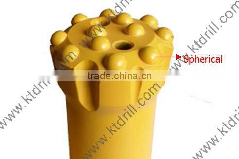 45mm R32 thread rock drill button bit with tungsten carbide
