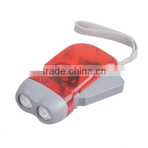 ABS Plastic LED Bulb Hand Charge Torch Light
