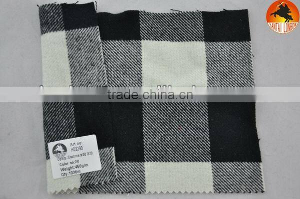 Stock twill cashmere woollen fabric for coat