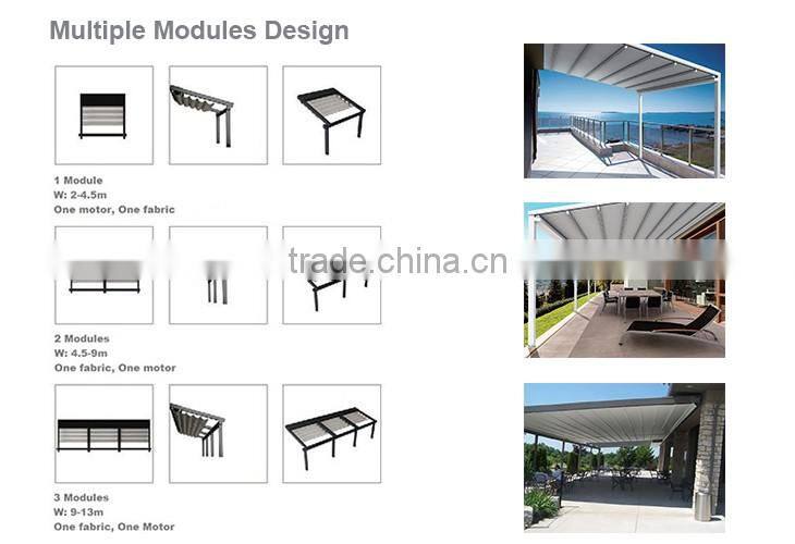 Retractable Roofing System/All Season Aluminium Pergola System