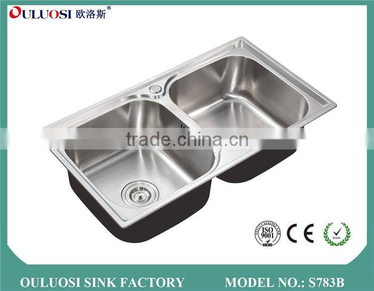 new design twins equal bowl kitchen sink manufacturers