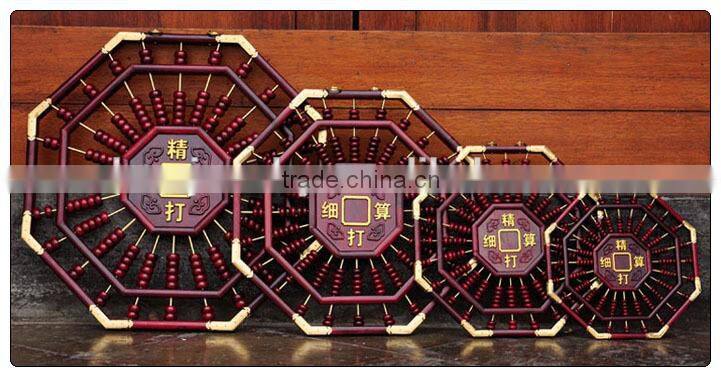 Padauk wooden Counting Frame, Chinese abacus