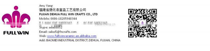 Full Win decorative high quality ceramic flower vase with heart design