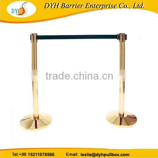post line control stanchion queue barrier pole for airport safety retractable barrier tape