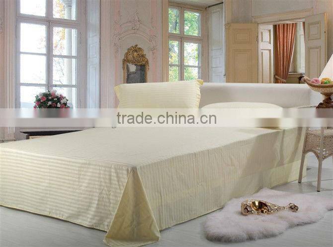 Luxury hotel simple 100% cotton bed sheet set 2015