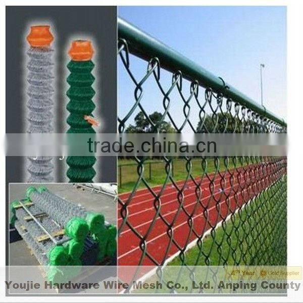 galvanized/pvc coated chain link mesh fencing