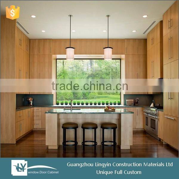 2015 modern style PVC wood kitchen cabinet