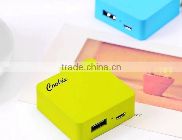 slim mini universal portable square power bank 2800 mah li-polymer battery mobile power