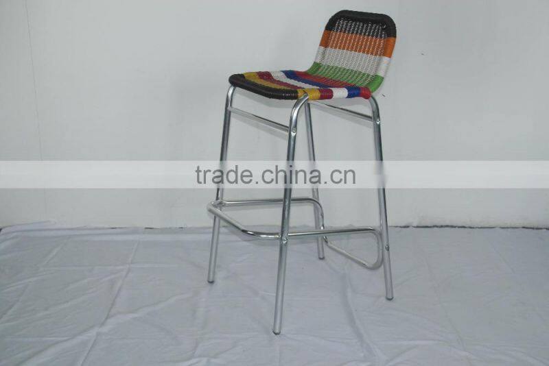 Aluminum cheap bar stool kitchen dining room high chair YC014