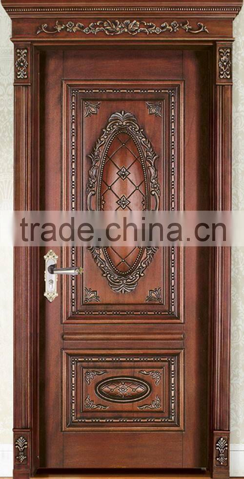 Luxury solid wood door for villa YHB-1205
