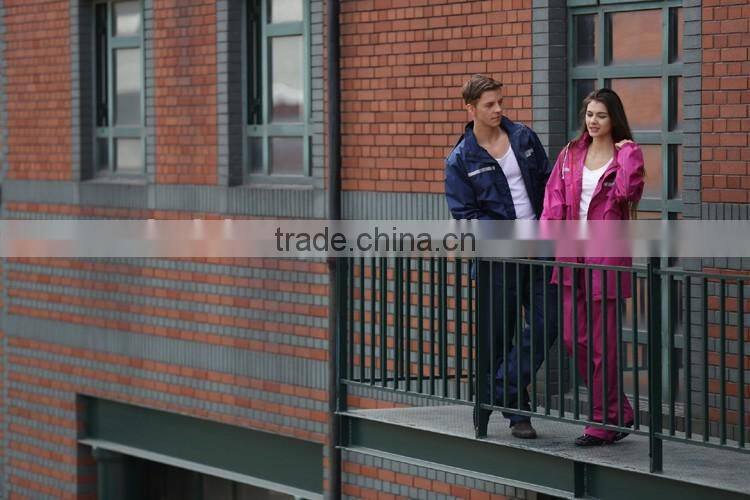 factory price OEM safety coverall thick raincoat