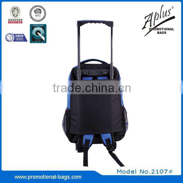 2016 hot sale wheeled business travel trolley school backpack