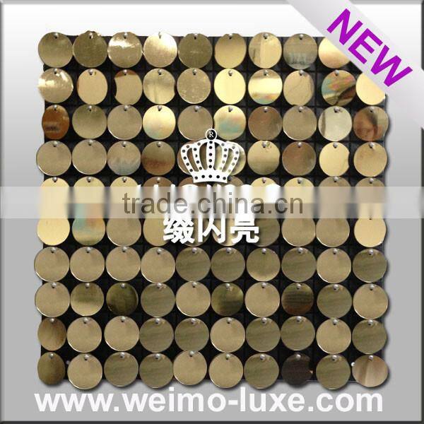 2016 New Gold Sequin Wall Board For Vintage Home Decor