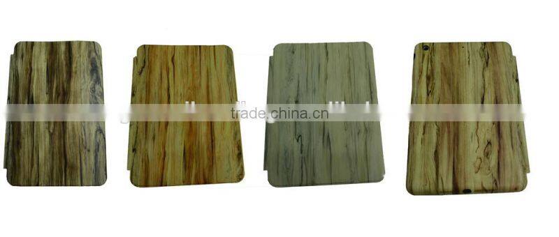 2015 Imitation wood pu leather case for mini ipad