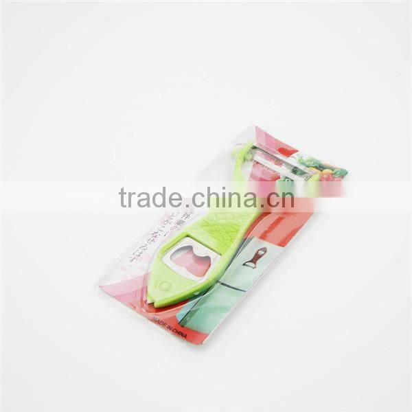 Cute fish shaped bottle opener with peeler