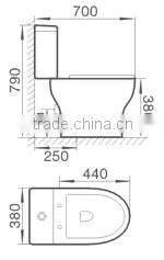 New product launch in china that chinese one piece toilet and inflatable toilet