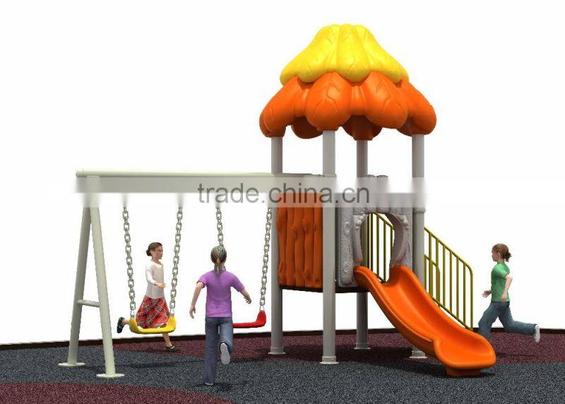 CE Factory Made Outdoor Kindergarten Kids Playground Equipment,Amusement Park With Swing And Slide