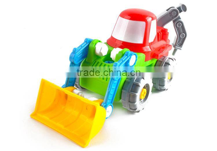 Children diy toy truck plastic assembly toys