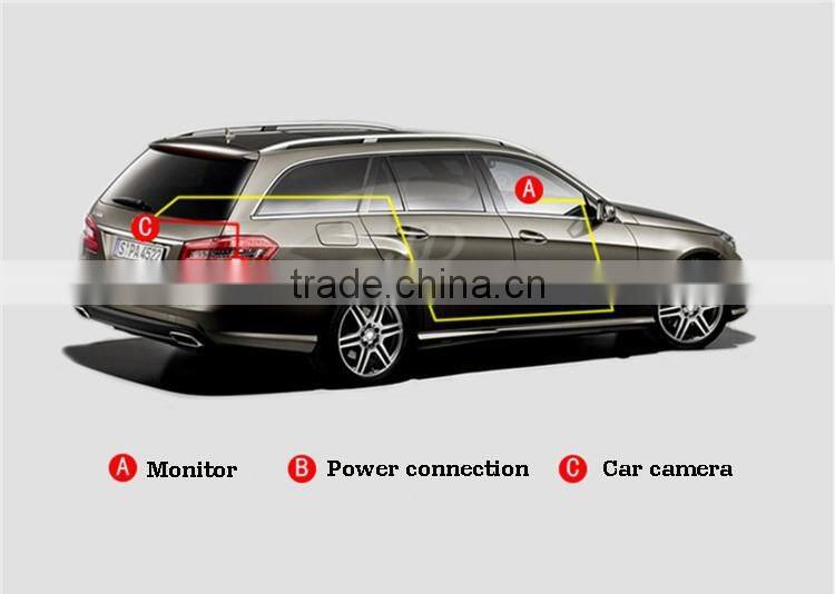 Waterproof IP 67, 170 degree multi view car camera with braket,hot selling