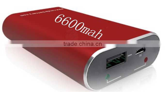 2016 factory supply new 6600mAh multiforce Mobile power bank supply rechargeable battery 3.7v usb out Trade Assurance sinolink