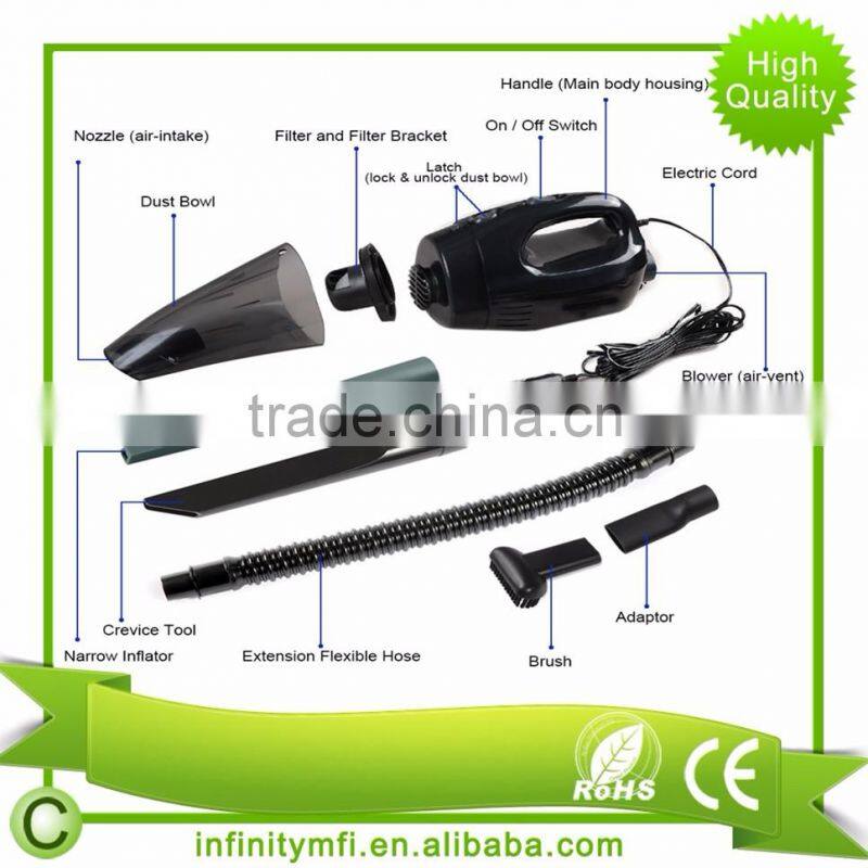 Blow Cleaner And Vacuum Clean Function 12V 85W Car Auto Car Vacuum Cleaner