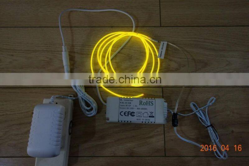 "Polar light 3"OD:2.6mm Red EL WIRE AC110V-240V 40M-60M EL WIRE INVERTER