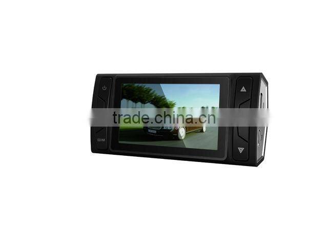 1080P/25fps Full HD Dual Camera Car DVR with 120 Degree Wide