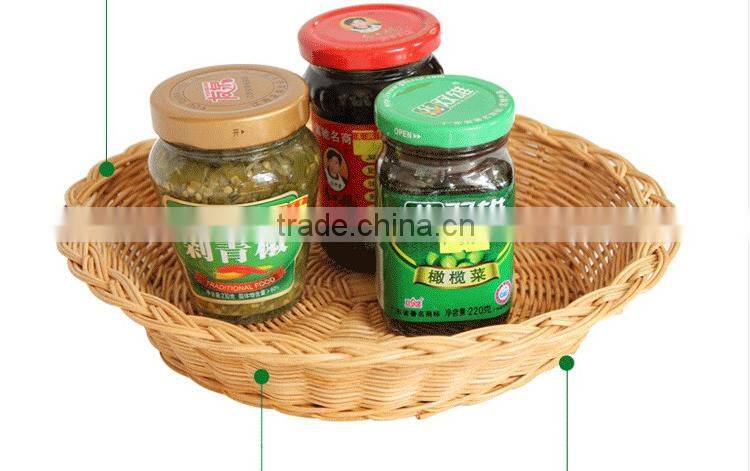 Rattan woven fruit refreshments basket