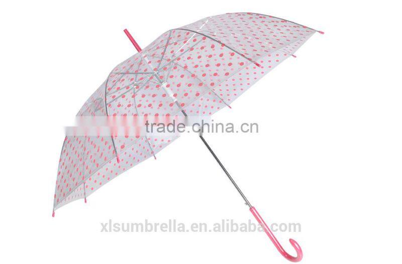 Plastic Handle Straight POE umbrella with 21''Auto open