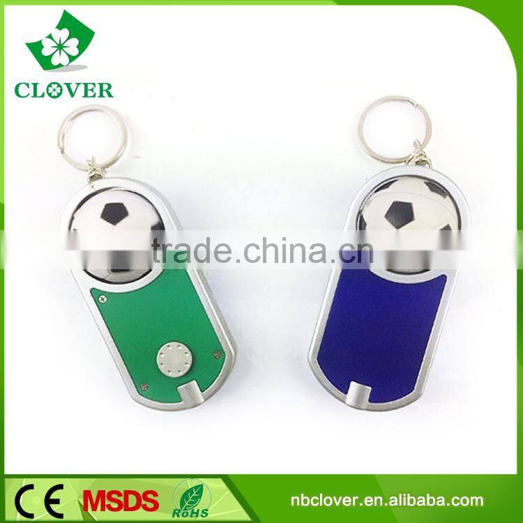 ABS material keychain flashlight 1 led plastic keychain led light