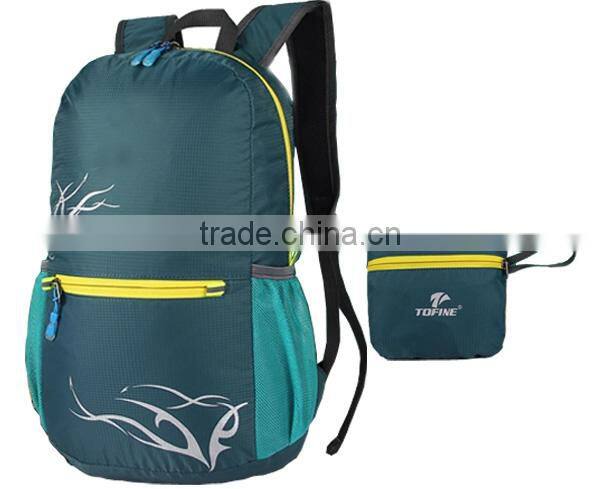folding hidden compartment travelling backpack