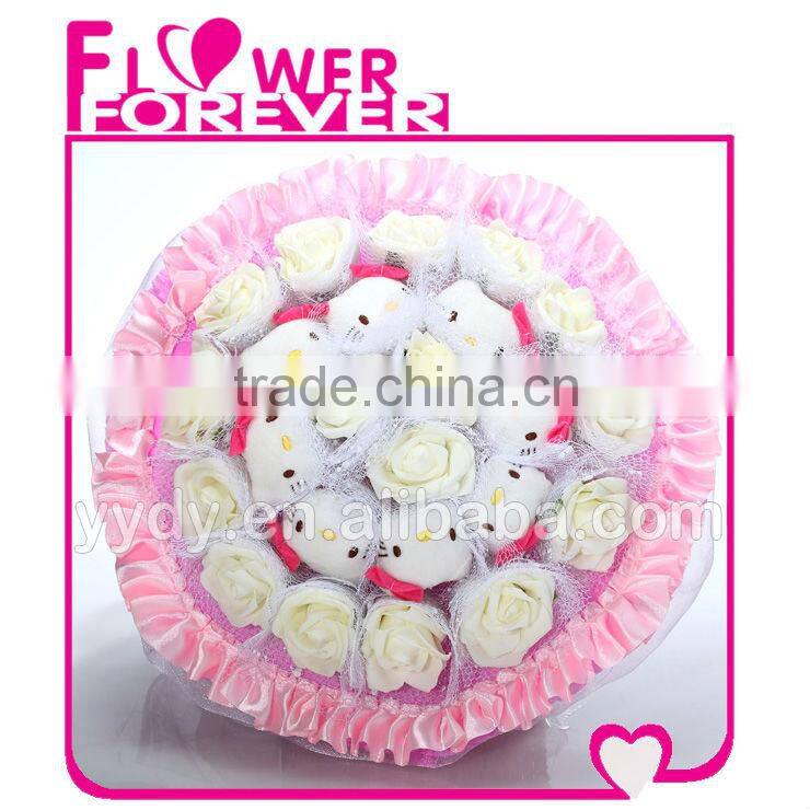 hello kitty flower bouquet wedding gifts and crafts