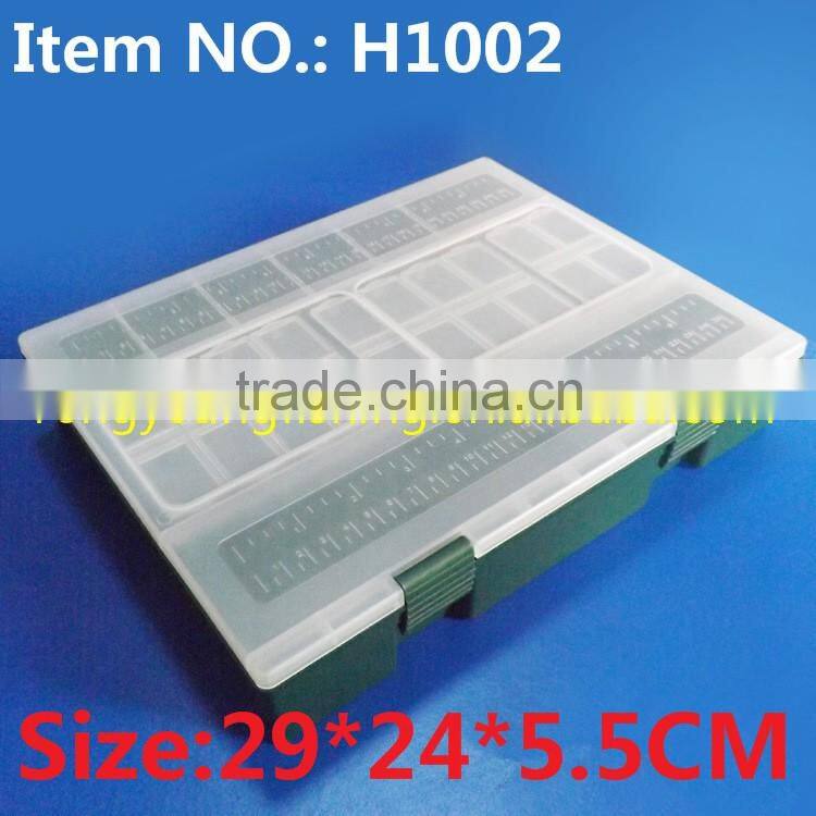 H1002 29*24*5.5CM Carp Fishing Box Plastic Box