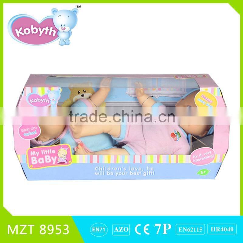 lovely twins soft body baby doll(two dolls)