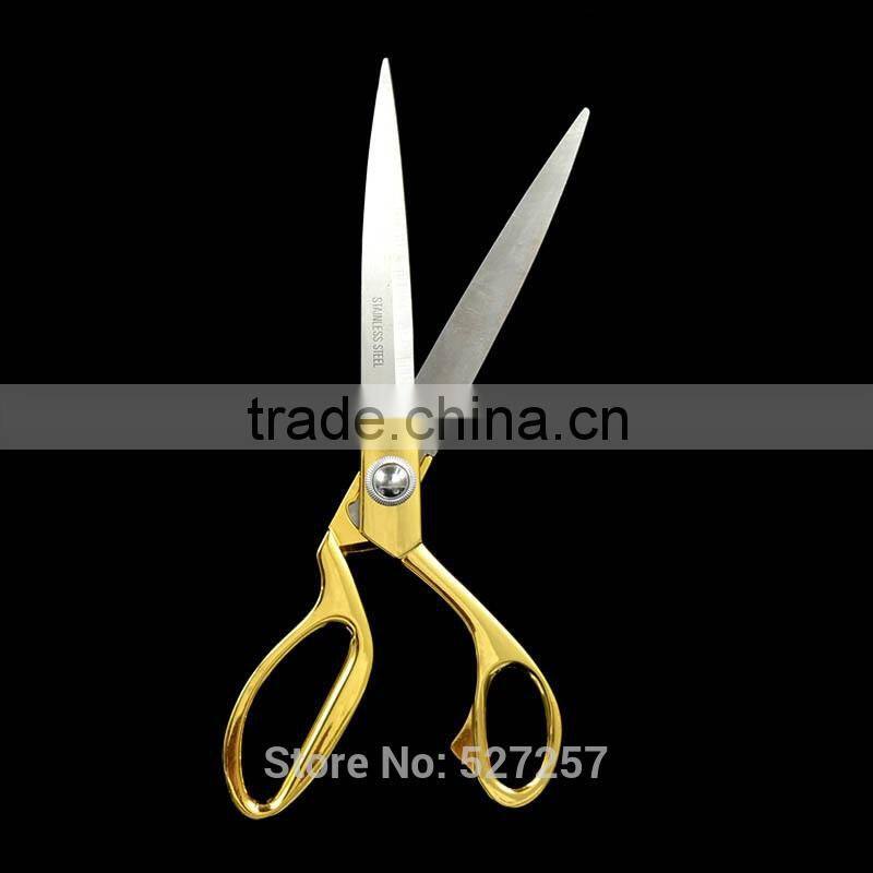 10.5'' Gold Cutter Dressmaking Tailor Shear Scissor Leather Craft Fabric Tool