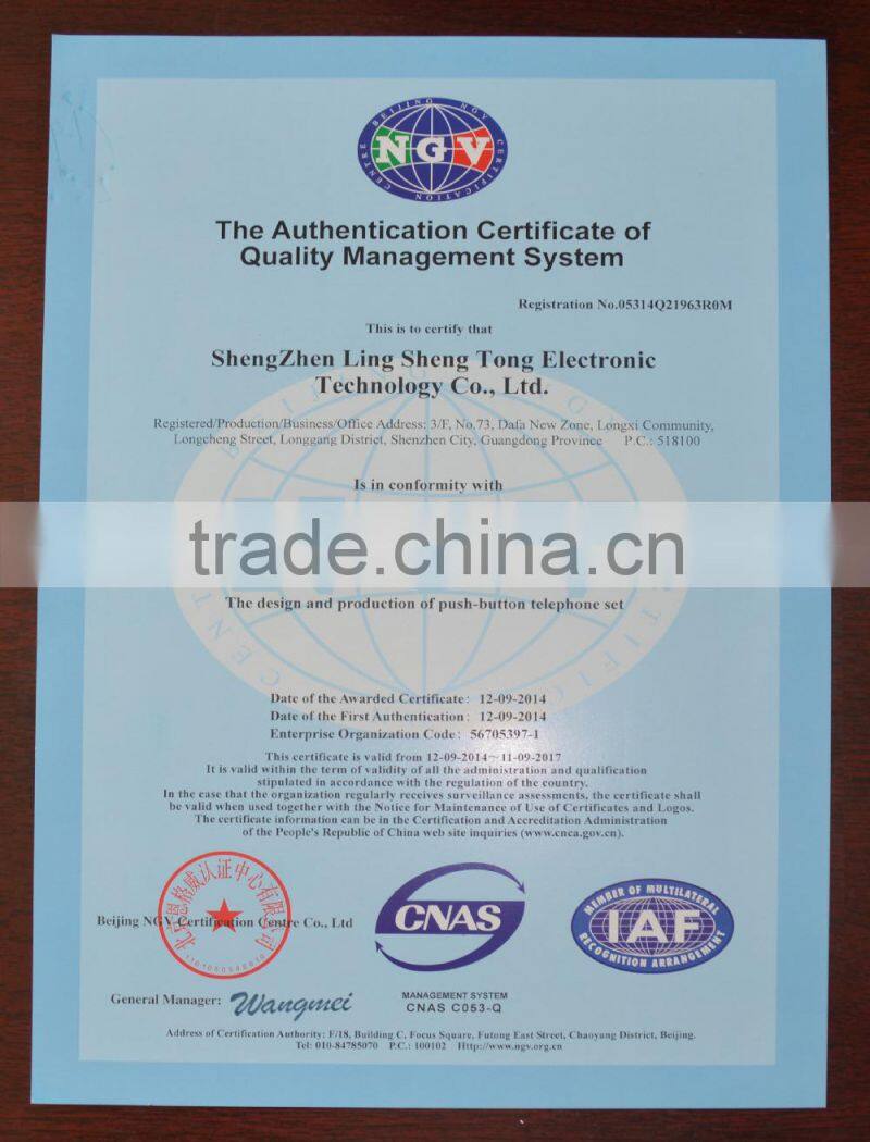 Cheap Hot Selling Caller ID Wired Phone with Different Colors