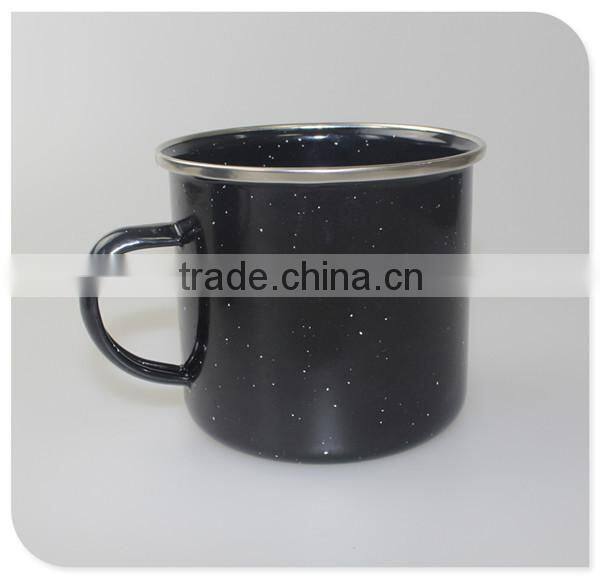 Low MOQ enamel camping mug wholesale , home goods coffee mugs