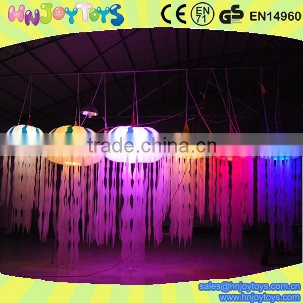 Party decoration inflatable led jelly fish lamp