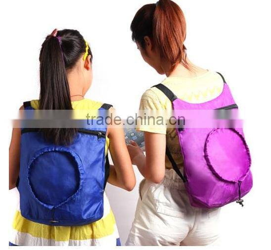 2016 Shopping Bags Unisex Drawstring Backpack Travel Sports Satchel Folding Totes Bag