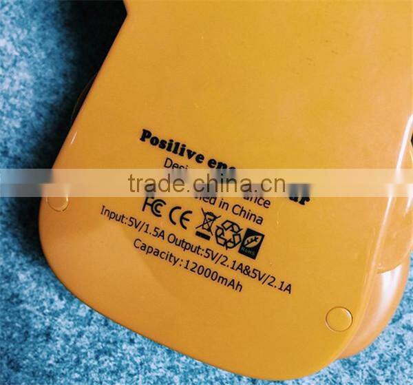 Toy type 12000mah usb portable power bank external battery