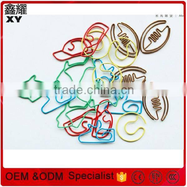 Cute children stationery assorted designs metal bookmark clip