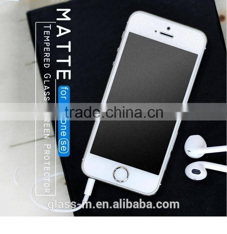 GLASS-M Anti Glare Tempered Glass for iPhone SE