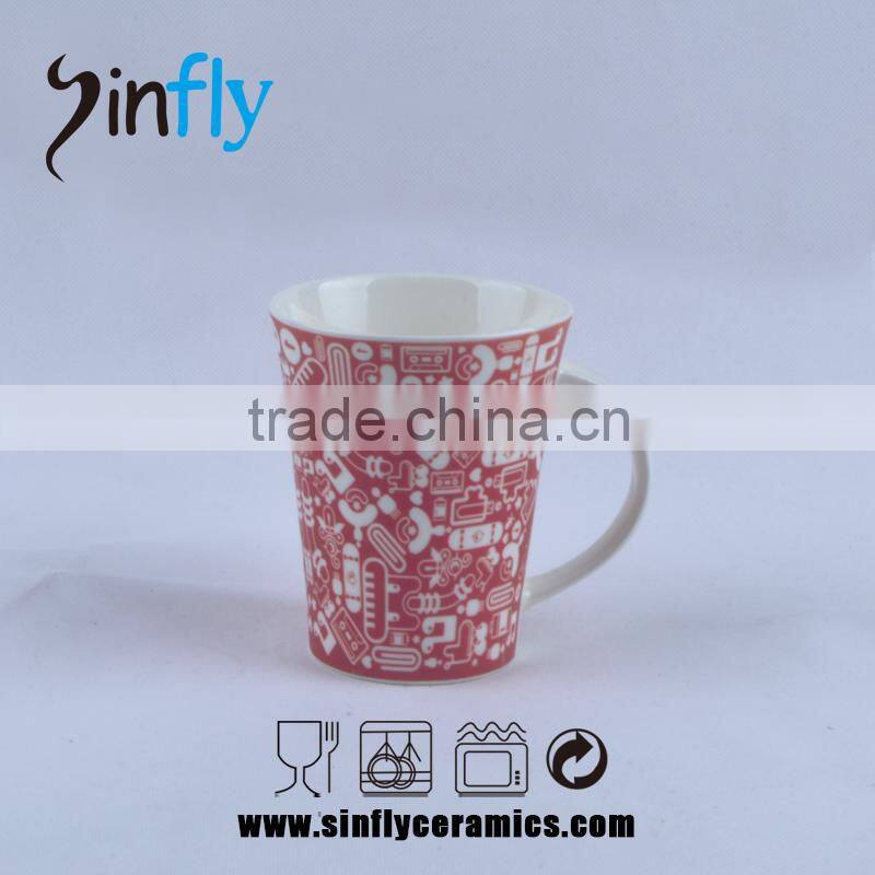 2015 New China Supplier Reasonable Price Plain White Ceramic Mug
